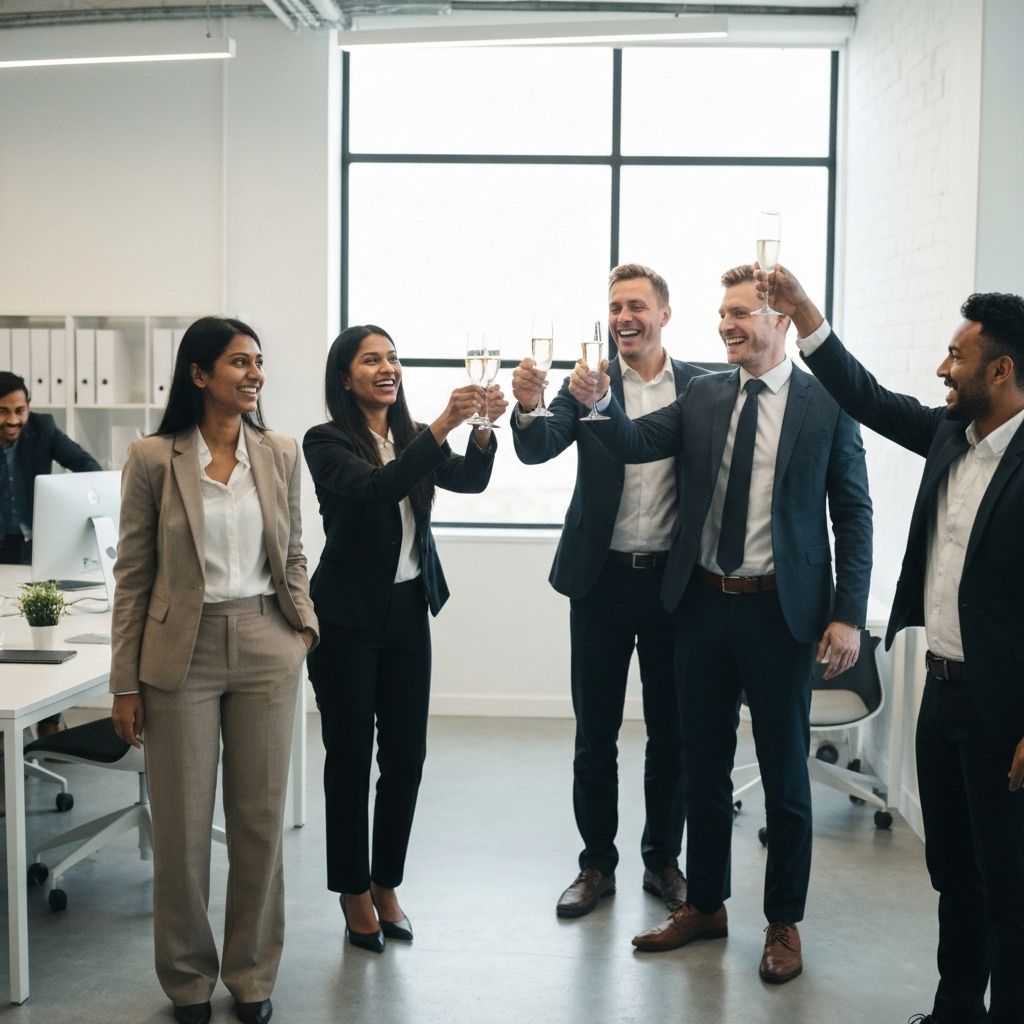 Successful corporate team