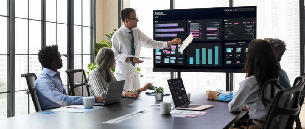 Professional business team collaboration